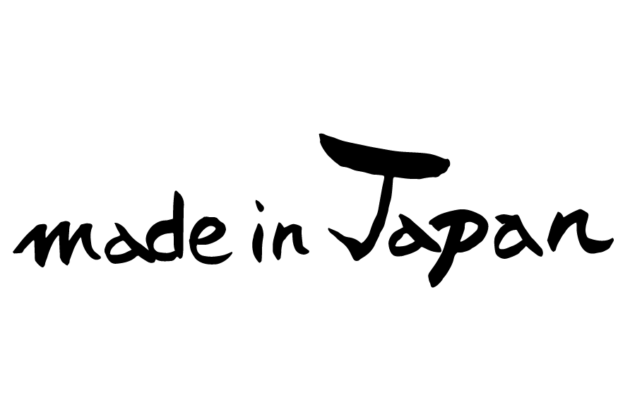 筆で書いた　made in japanの文字